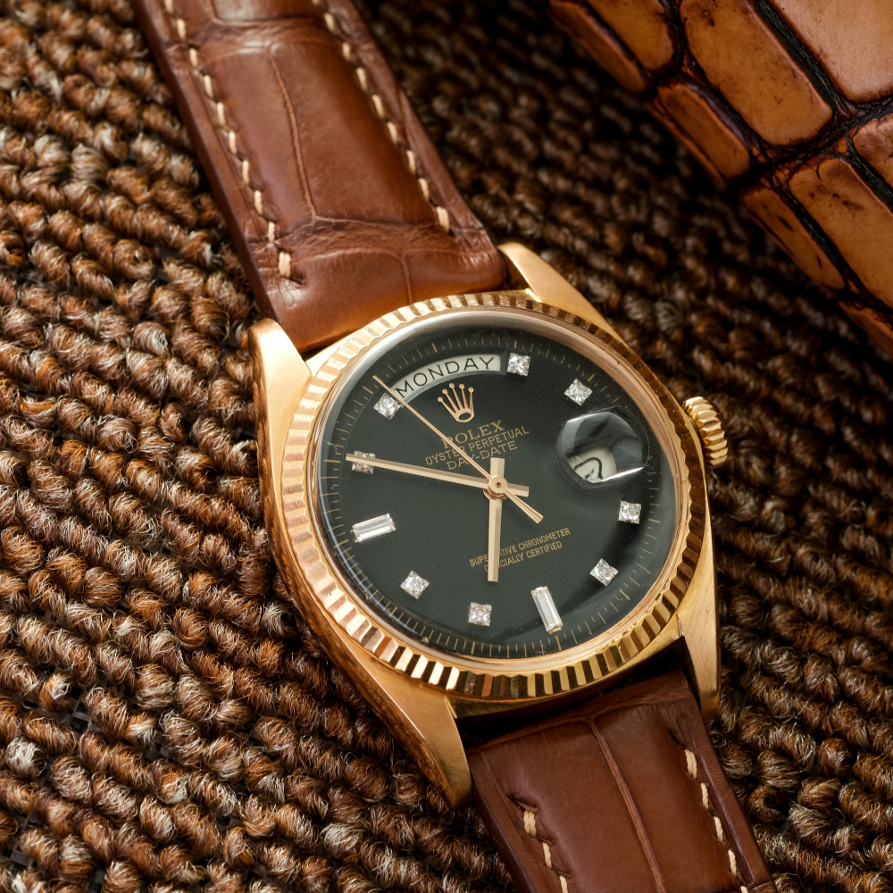 Rolex Day-Date Alligator Leather Strap – Handmade Custom Fit