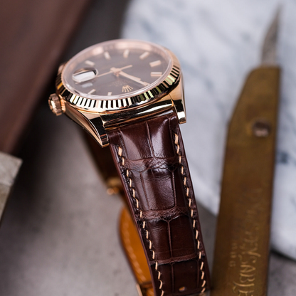 Rolex Day-Date Alligator Leather Strap – Handmade Custom Fit