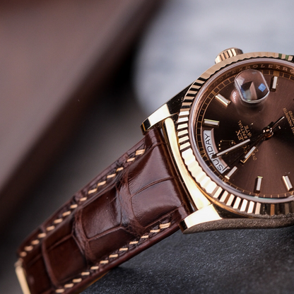 Rolex Day-Date Alligator Leather Strap – Handmade Custom Fit
