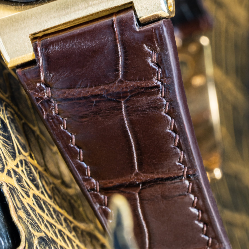 Alligator Leather Strap for AP Royal Oak Offshore 42mm