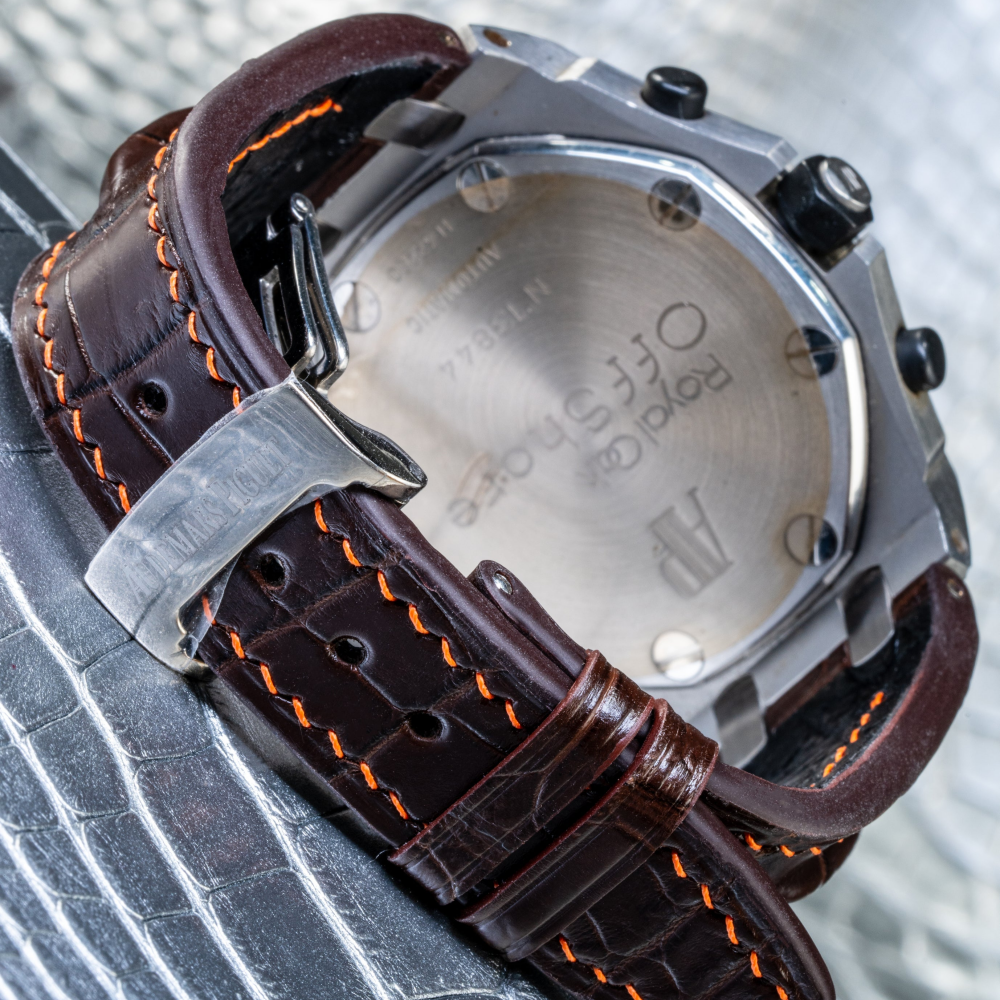 Alligator Leather Strap for AP Royal Oak Offshore 42mm