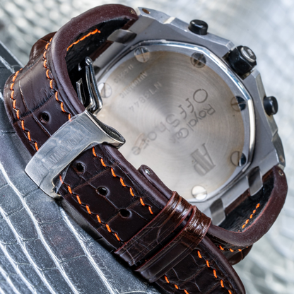 Alligator Leather Strap for AP Royal Oak Offshore 42mm