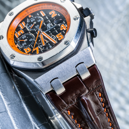 Alligator Leather Strap for AP Royal Oak Offshore 42mm