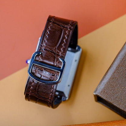 Alligator Leather Strap for Cartier Tank