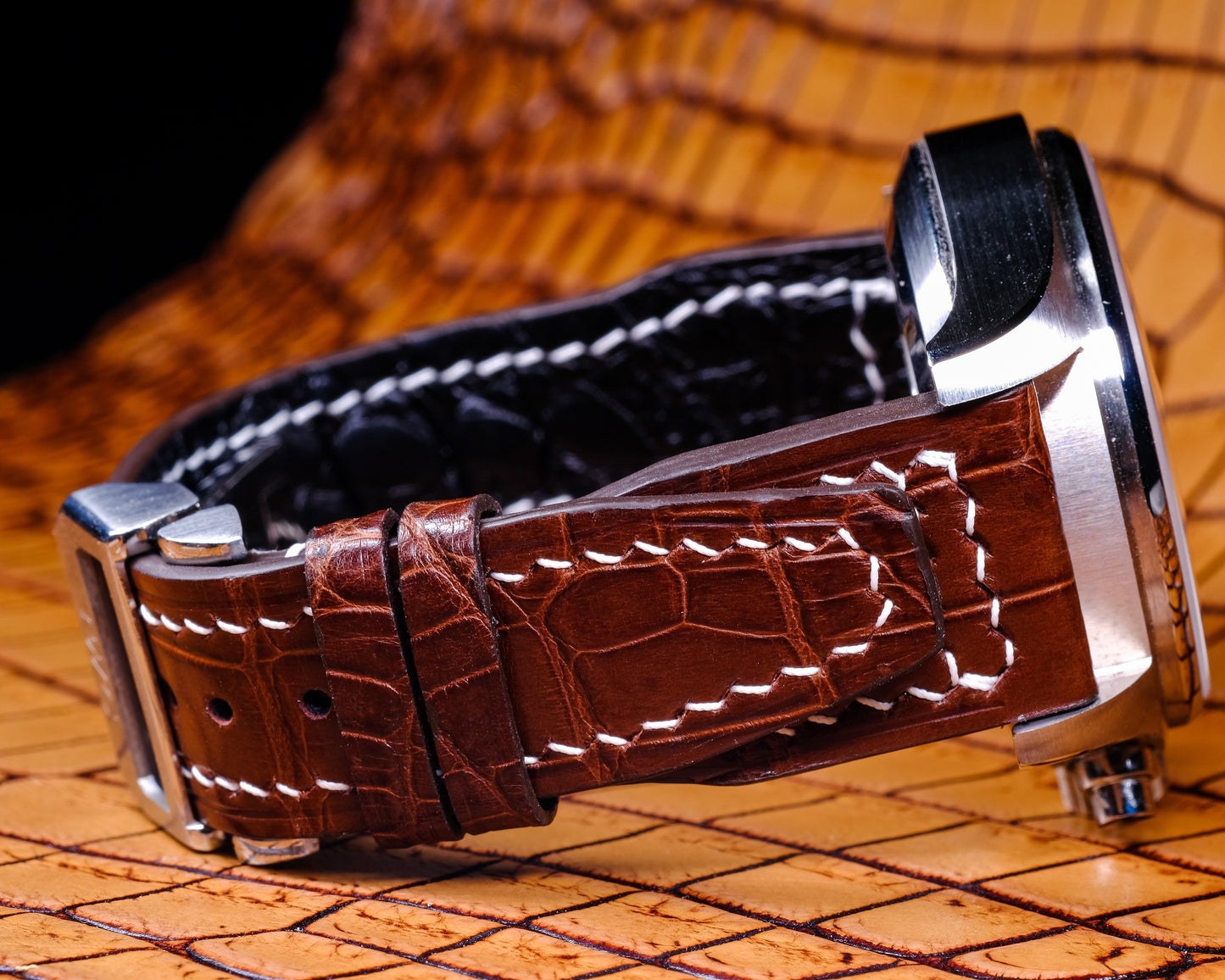 Alligator Leather Strap for IWC Pilot