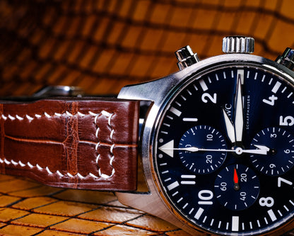 Alligator Leather Strap for IWC Pilot