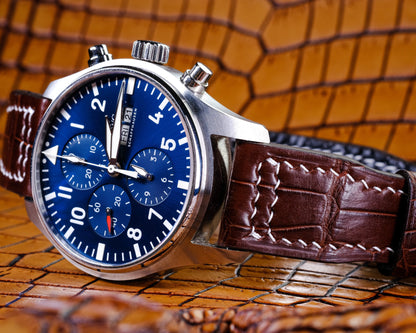 Alligator Leather Strap for IWC Pilot