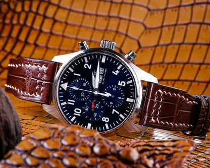 Alligator Leather Strap for IWC Pilot