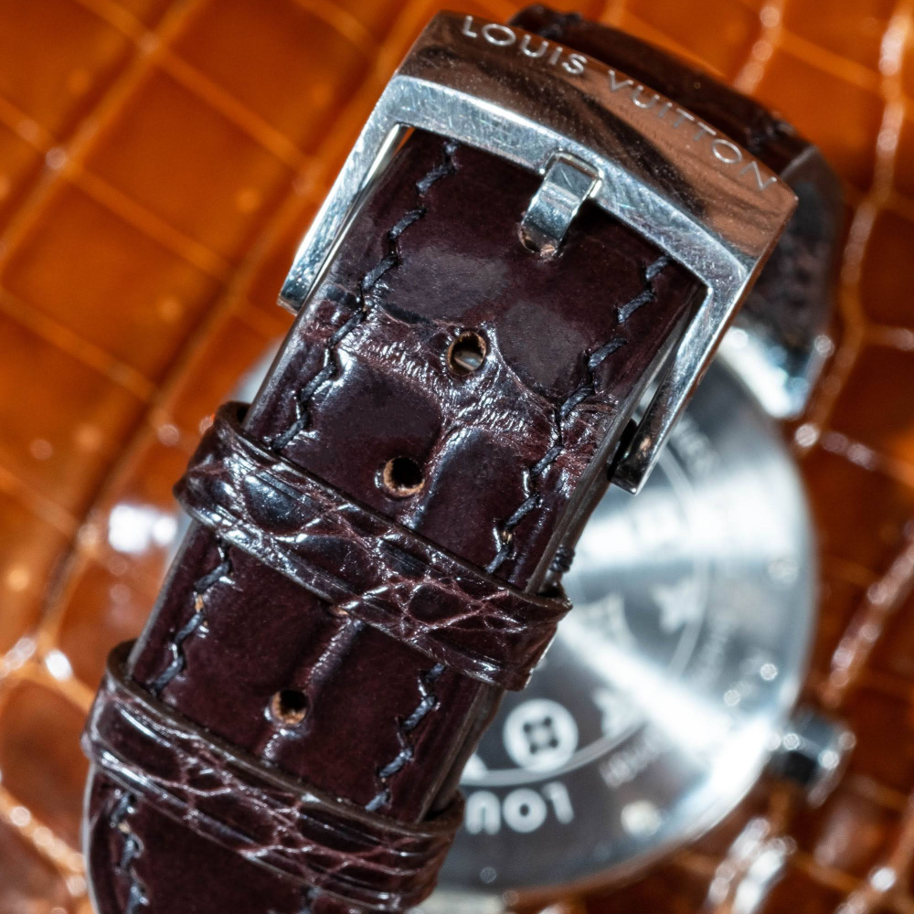 Alligator Leather Strap for Louis Vuitton Watch