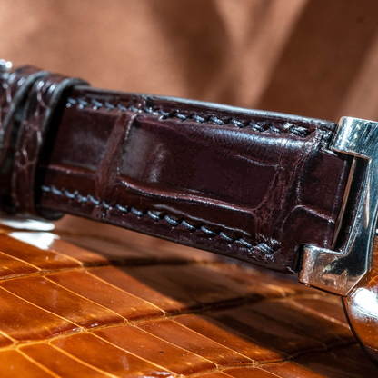 Alligator Leather Strap for Louis Vuitton Watch
