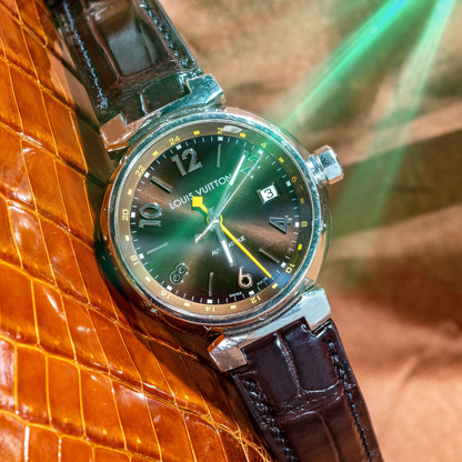 Alligator Leather Strap for Louis Vuitton Watch