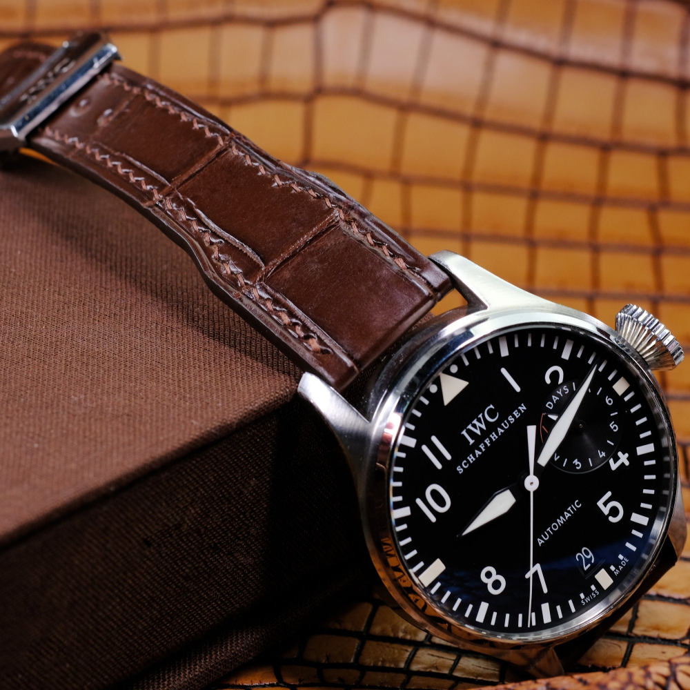 Alligator Leather Strap for IWC Pilot