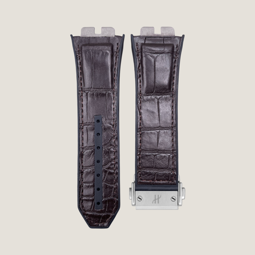Hybrid Alligator & FKM Rubber Strap for Hublot