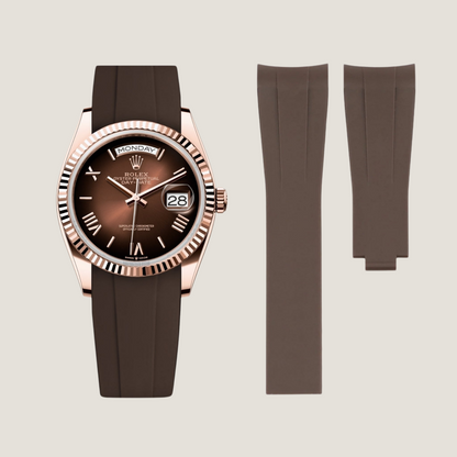 Rolex Day-Date Rubber Strap for Deployant Clasp