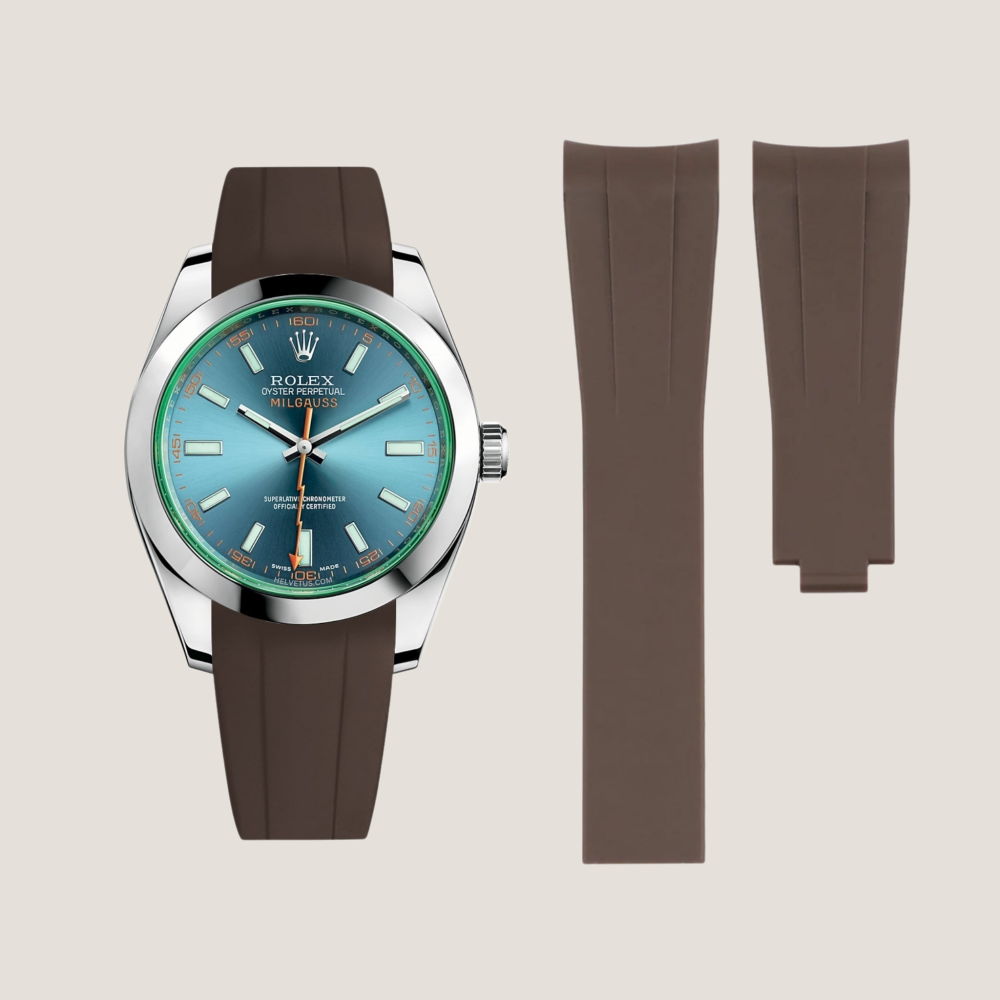 Rolex Milgauss Rubber Strap for Deployant Clasp
