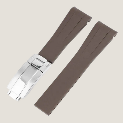 FKM Rubber Strap for Rolex Sky-Dweller Deployant Clasp