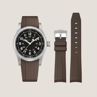 FKM Rubber Strap for Hamilton Khaki Field