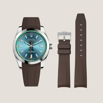 FKM Rubber Strap for Rolex Milgauss Pin Buckle