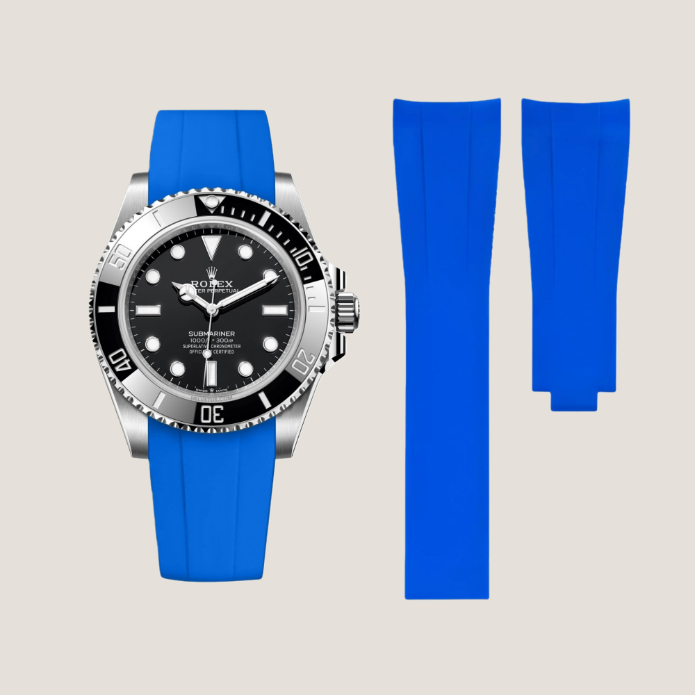FKM Rubber Strap for Rolex Submariner Deployant Clasp