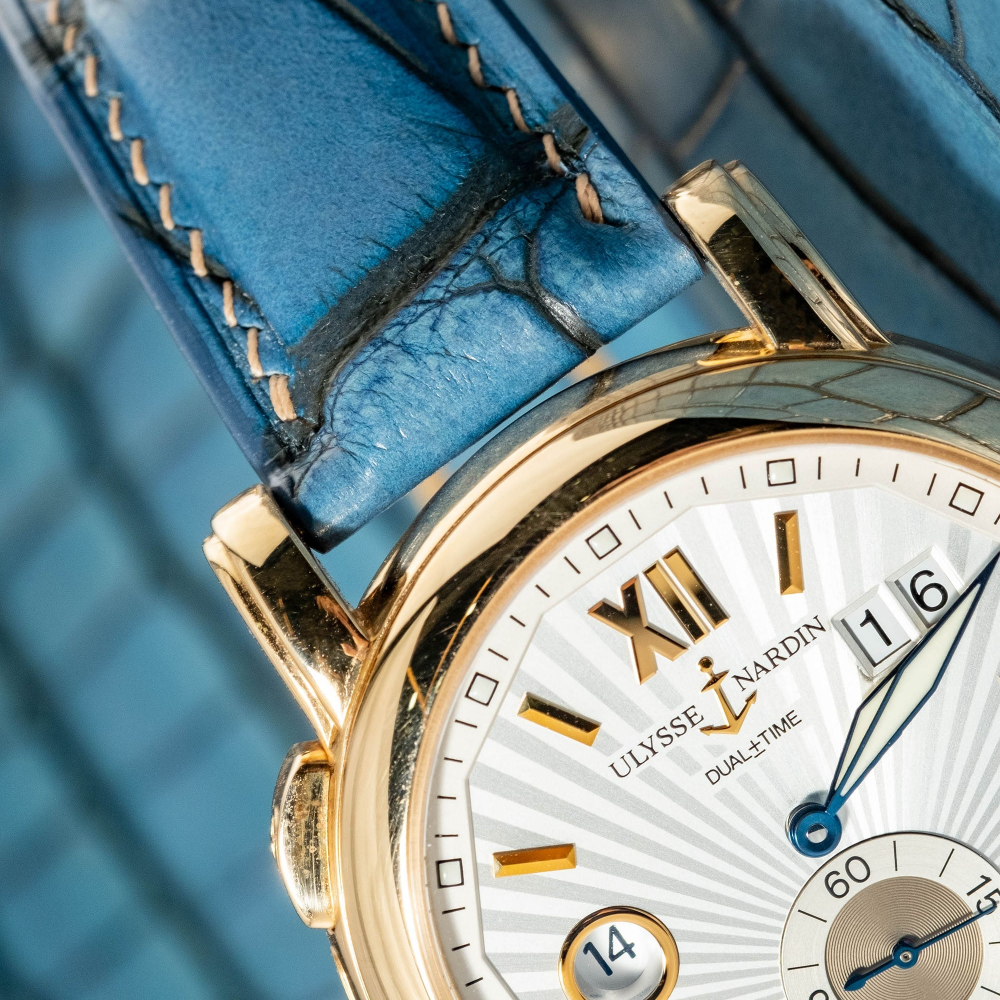 Alligator Leather Strap for Ulysse Nardin