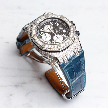 Alligator Leather Strap for AP Royal Oak Offshore 42mm