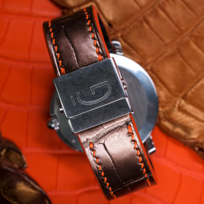 Alligator Leather Strap for Gerald Genta