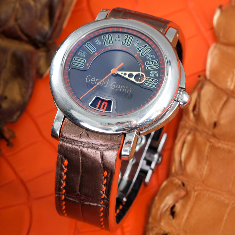 Alligator Leather Strap for Gerald Genta
