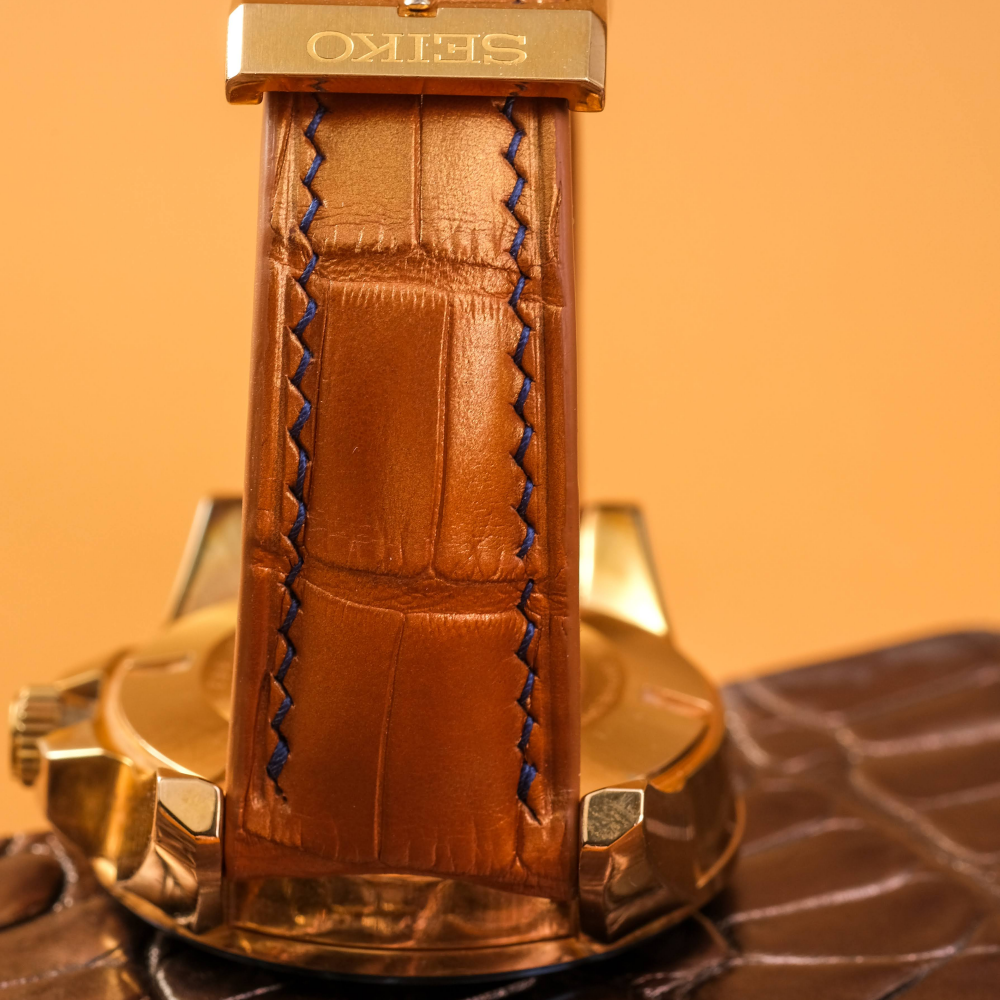 Alligator Leather Strap for Seiko