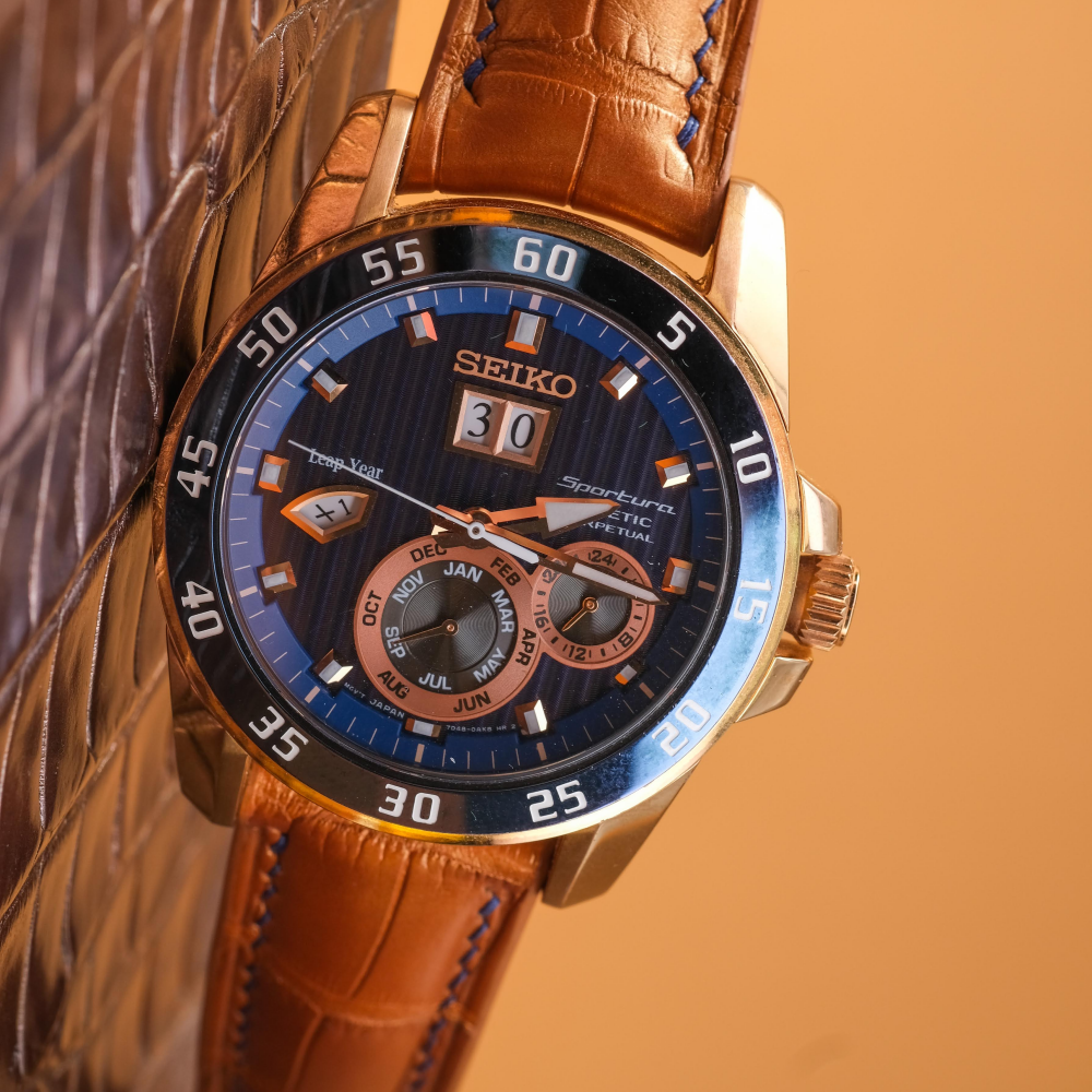 Alligator Leather Strap for Seiko
