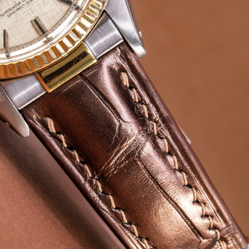 Alligator Leather Strap for Rolex Datejust