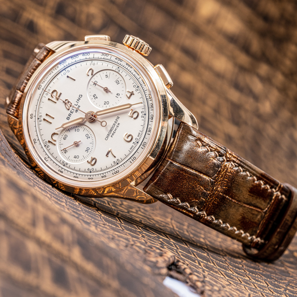 Alligator Leather Strap for Breitling
