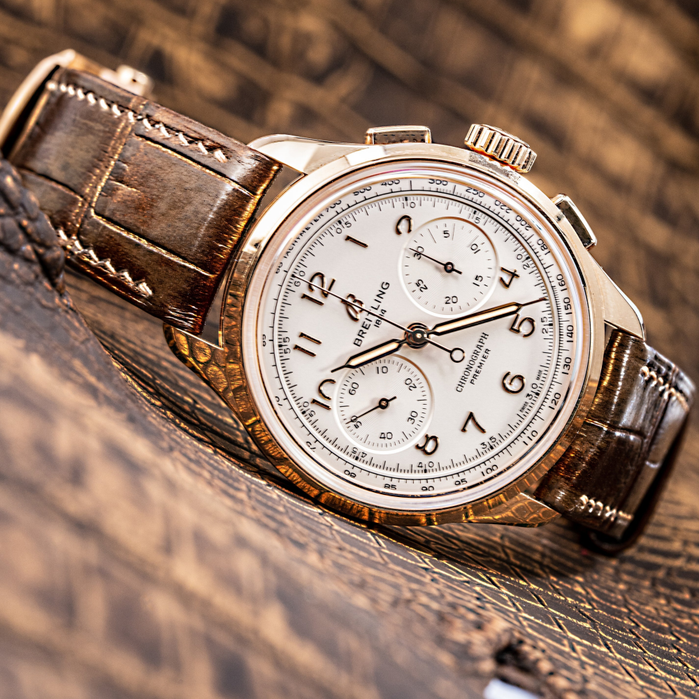 Alligator Leather Strap for Breitling