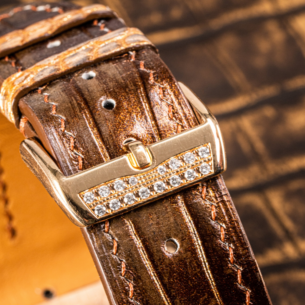 Alligator Leather Strap for Franck Muller Vanguard