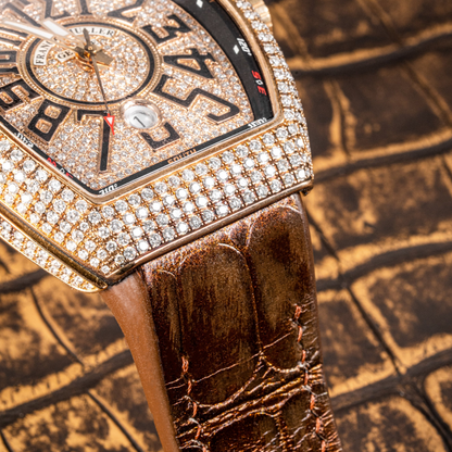 Alligator Leather Strap for Franck Muller Vanguard