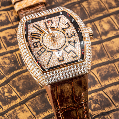 Alligator Leather Strap for Franck Muller Vanguard