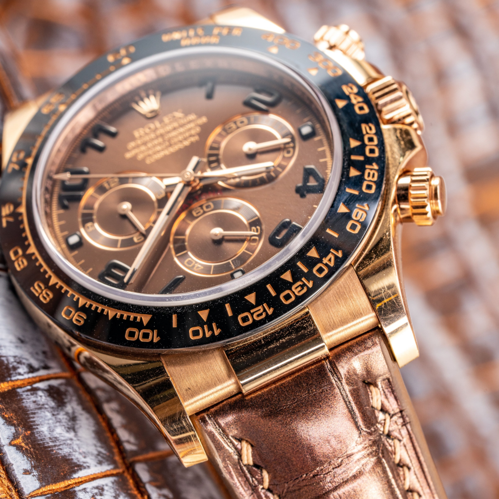 Rolex Daytona Alligator Leather Strap – Deployant Clasp Compatible