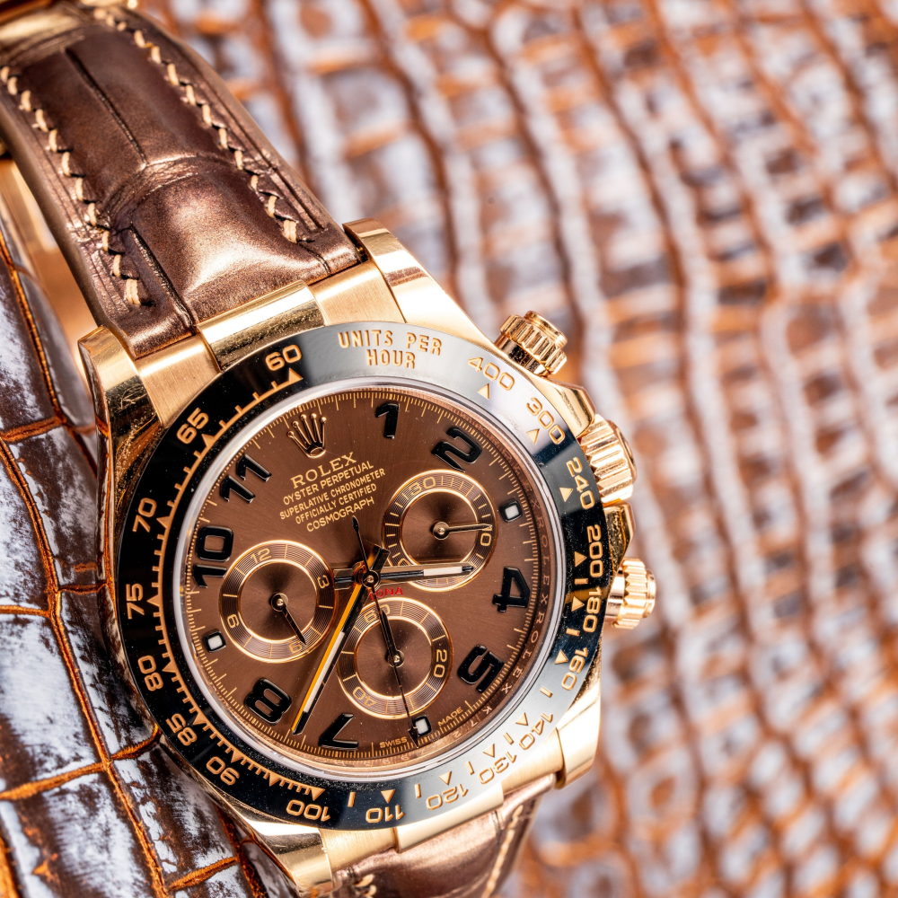 Rolex Daytona Alligator Leather Strap – Deployant Clasp Compatible