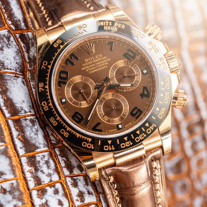 Rolex Daytona Alligator Leather Strap – Deployant Clasp Compatible