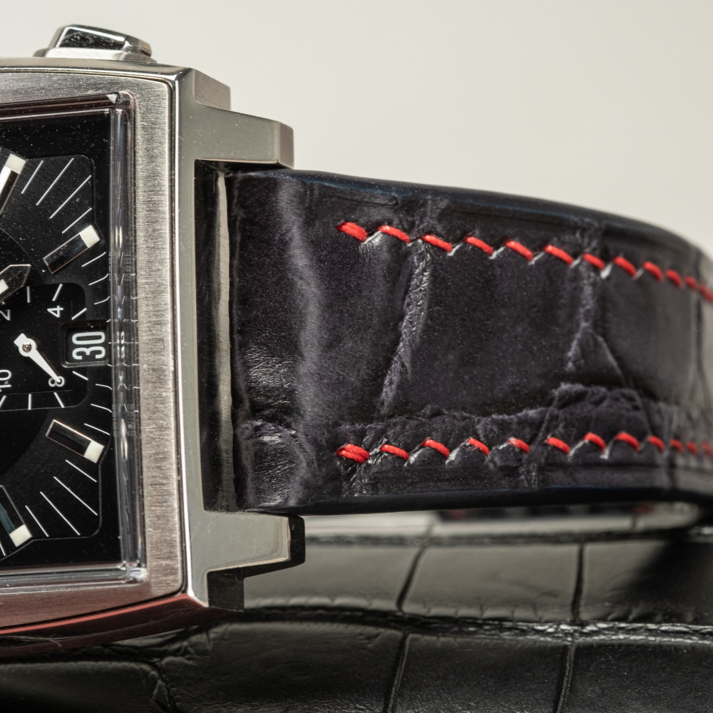 Alligator Leather Strap for Tag Heuer Monaco