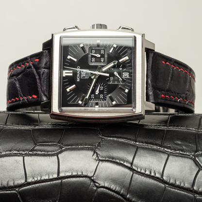 Alligator Leather Strap for Tag Heuer Monaco