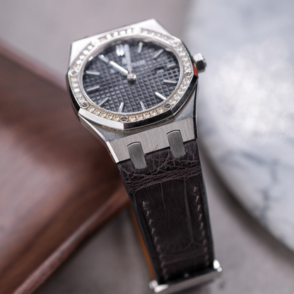 Alligator Leather Strap for AP Women's Watches