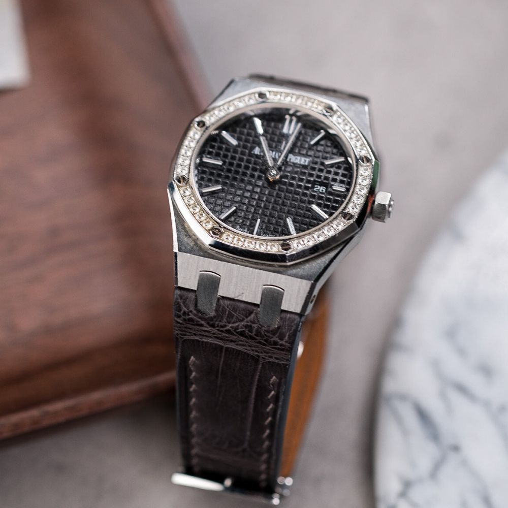 Alligator Leather Strap for AP Women's Watches