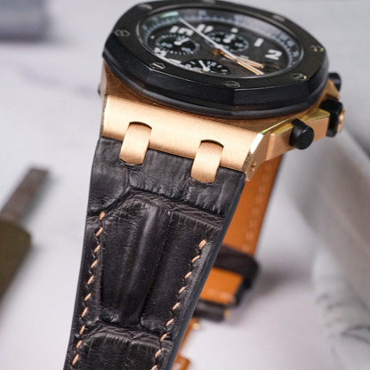 Alligator Leather Strap for AP Royal Oak Offshore 42mm