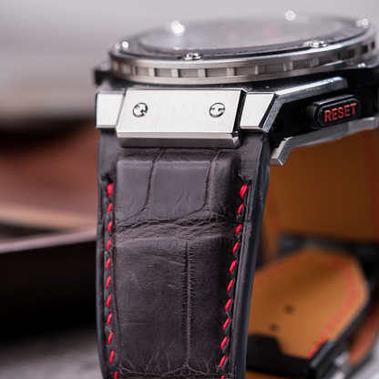 Alligator Leather Strap for Hublot King Power