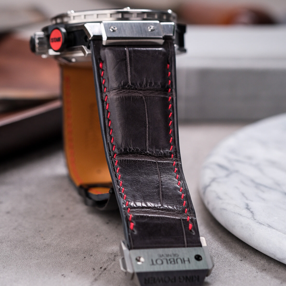 Alligator Leather Strap for Hublot King Power