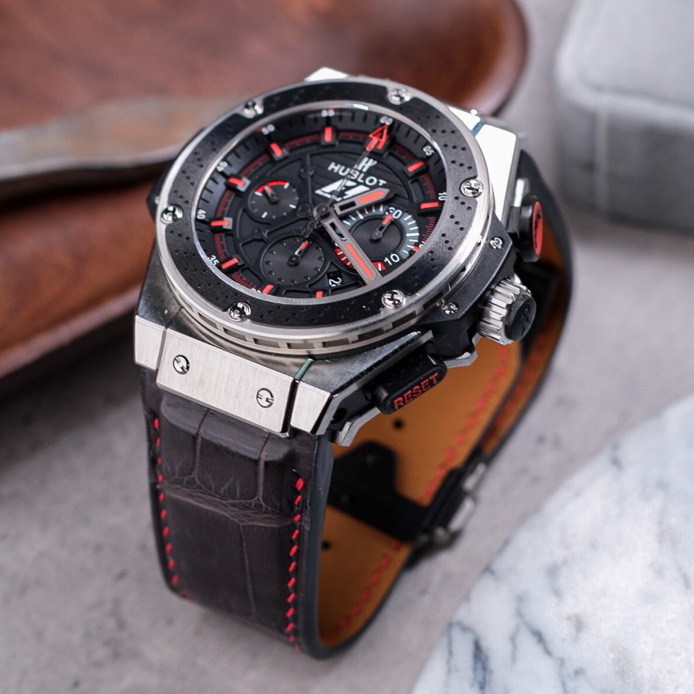 Alligator Leather Strap for Hublot King Power