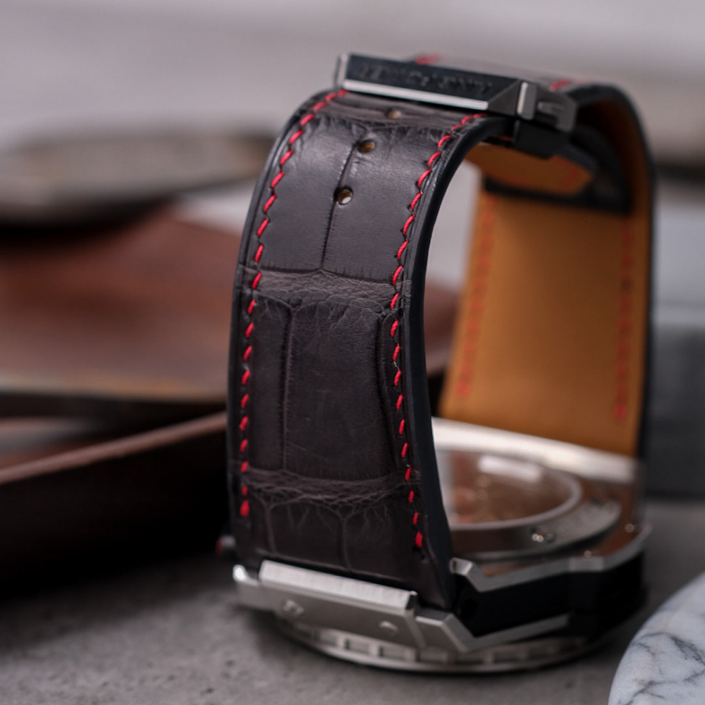 Alligator Leather Strap for Hublot King Power