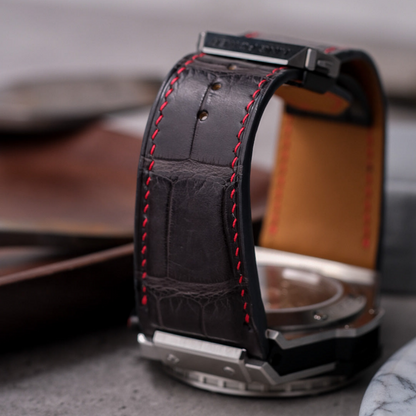 Alligator Leather Strap for Hublot King Power