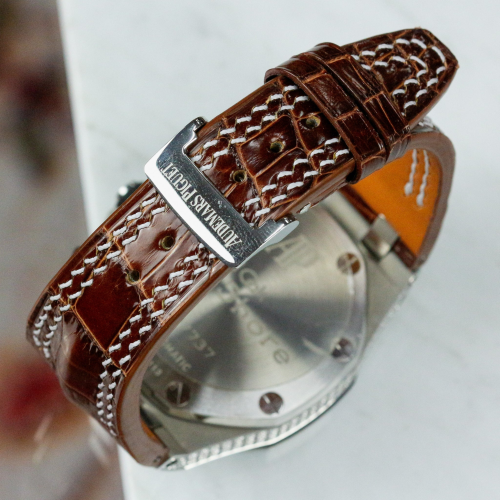 Alligator Leather Strap for AP Royal Oak Offshore 42mm