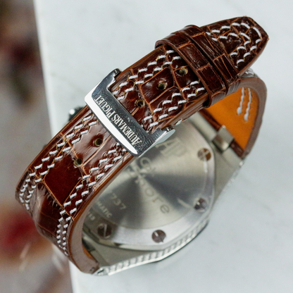 Alligator Leather Strap for AP Royal Oak Offshore 42mm